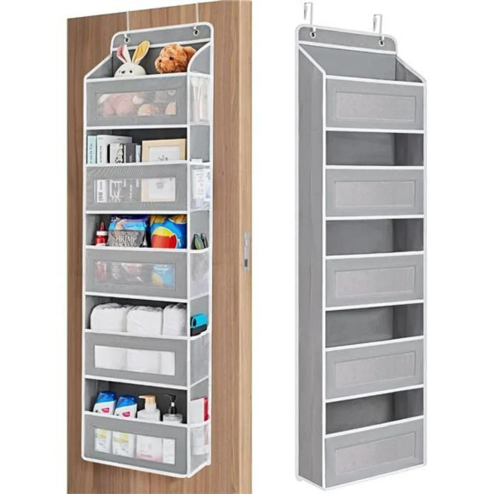 Over The Door Organizer Storage 5 Shelf Hanging Door Organizer with 5 Pockets